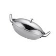 thumbnail image 3 of HLONK Stainless Steel Saute Pan with Lid for Kitchen Cooking - 9inch Silver, 3 of 6