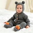 thumbnail image 2 of Ecetana Baby Fuzzy Bootie Slippers Halloween Cozy Sock Shoes Soft Infant Shoes Warm Fleece Slippers for Toddlers, 2 of 6