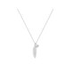 thumbnail image 2 of Collar con colgante de solitario de cristal redondo, conjunto de plumas, joyería para mujer, 2 of 4