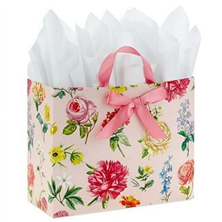 Hallmark 13 Large Gift Bag with Tissue Paper (Gold Foil Dots on