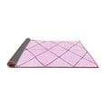 thumbnail image 2 of Ahgly Company Indoor Round Solid Pink Modern Area Rugs, 4' Round, 2 of 4
