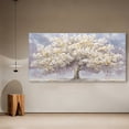 thumbnail image 7 of Large White Trees of Life Canvas Wall Art, Creative Trees Decor Painting Canvas Print for Living Room, Bedroom, Office Decorations, Gifts for Men, 7 of 7