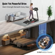 Naipo Treadmill for Home with 3 Level Manual Incline Smart APP USB Charging Foldable Running Electric Treadmill Gym