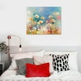 thumbnail image 5 of Nawypu Abstract Floral Canvas Wall Art, Colorful Flowers Artwork Painting Prints Modern Watercolor Pictures Framed for Living Room Bedroom Bathroom Office Home Decor -, 5 of 5