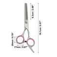 thumbnail image 4 of 6.57 Inch Length Thinning Scissors for Long Short Thick Hard Soft Hair for Men Women with Pink Gasket Ring, 4 of 6
