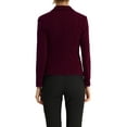thumbnail image 4 of INSPIRE CHIC Women's Work Blazer Lapel Collar Long Sleeve Jacket Suit Blazer XL Purplish Red, 4 of 7