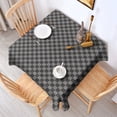 thumbnail image 2 of Gray and Black Checkerboard Pattern Square Tablecloth,Waterproof Square Table Cover,Wipeable Spillproof Washable Table Cover for Home Kitchen Party Decor 60"x60"(152x152cm), 2 of 6