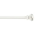 thumbnail image 3 of Exclusive Home Marquise 1" Curtain Rod and Coordinating Finial Set, Matte White, Adjustable 66"-120", 3 of 8