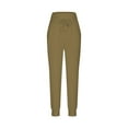 thumbnail image 5 of Itsame Womens Loose Long Pants Pocket High Waisted Wide Leg Sweatpants Khaki Size XL, 5 of 7