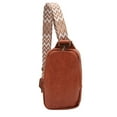 thumbnail image 2 of Bolso de pecho para mujer bandolera de cuero PU de moda Vintage almacenamiento ANGGREK Otros, 2 of 8