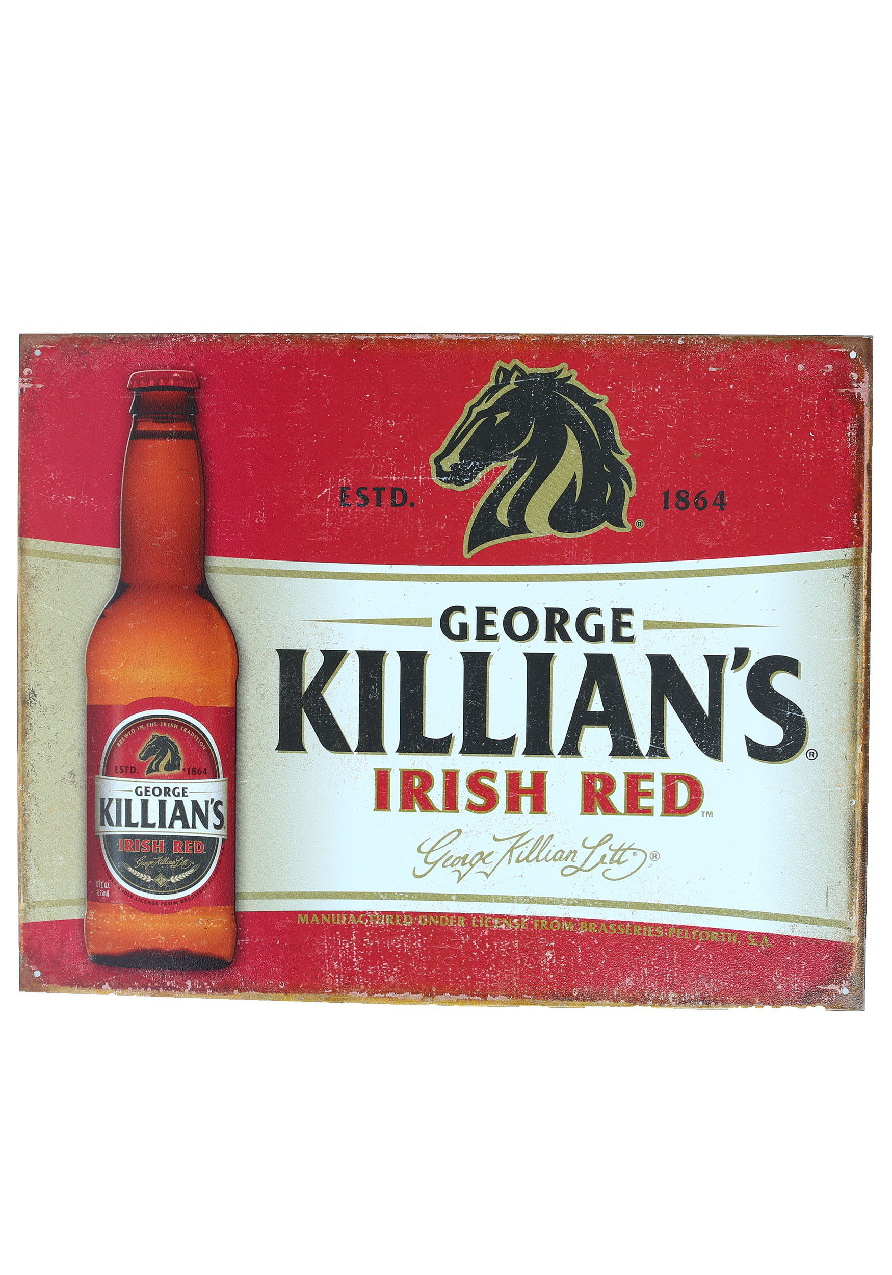Killian's Beer Logo Rustic Retro Tin Metal Sign 13" x 16" 