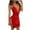 Red, variant on Xihbxyly Party Dresses for Women Oversized Solid Color Off the Shoulder Cocktail-Length Dress Casual Slim Fit Sleeveless Sundress