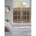thumbnail image 3 of Farmhouse Living Room Curtains 2 Panel, Vintage Country Texas Star Plaid Wooden Grain Cafe Window Treatment, Farmhouse Bedroom Bathroom Kitchen Curtains Drapes 104"x54", 3 of 6
