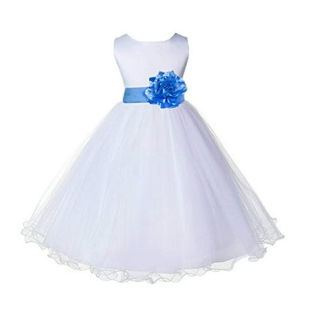 

Ekidsbridal White Tulle Rattail Edge Formal Toddler Flower Girl Dresses Special Occasion Dresses Wedding Tulle Dresses Pageant Dresses Junior Bridesmaid Dresses Easter Summer Dresses Ball Gown 829S