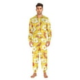 thumbnail image 5 of Adult Christmas Onesie Fried Eggs Bacon Tomatoes Zipper One-Piece Pajamas Unisex with Pockets, 5 of 6