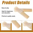 thumbnail image 3 of HJZHII 10PCS Alto Saxophone Reeds Strength 25 Professional Alto Sax Reeds Thinner Reed Tip Traditional Sax Reed for Saxophone Beginner Player Educators Easy Play, 3 of 5