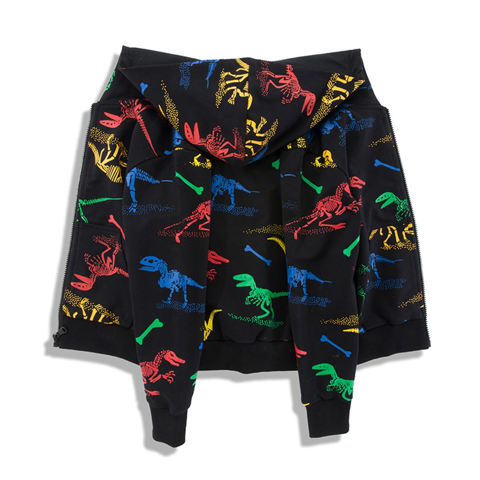 Boys Dinosaur Hoodies Zip Up Jacket Pullover Hooded Sweatshirt for Kids