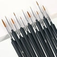 thumbnail image 1 of Ruiboury Black Soft And Durable Painting Brush For Acrylics Easy To Clean Professional Grade Versatile 00000-7锛?1pcs锛?1Set, 1 of 6