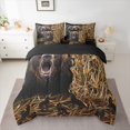 thumbnail image 2 of Feelyou Bear Adult Bedding Comforter Set 7pcs, Woodland Wildlife King Bedding Sets, 2 of 8