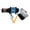 Black/Silver, variant on Tusk 1473640042 Winch with Synthetic Rope and Mount Plate - 3500 lb.