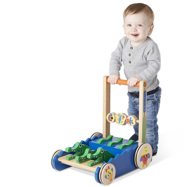 Melissa and doug wooden walker online