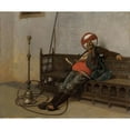 thumbnail image 2 of Jean-Léon Gérôme 14x12 Black Ornate Wood Framed Double Matted Museum Art Print Titled: Chef Arnaute, 2 of 5