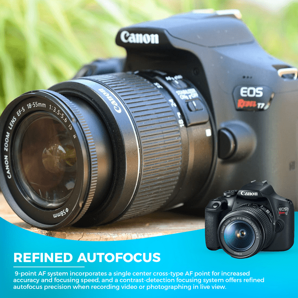 Lens Canon Rebel T7 Autofocus Video Canon EOS Rebel T7 DSLR Camera