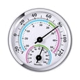 thumbnail image 4 of YWIYIUD 1PC Mini Indoor Outdoor 2 In 1 Thermo Hygrometer Analog Durable Construction Designed Home Temperature Humidity Hygrometer Gauge for Home Room and Outdoor, 4 of 4