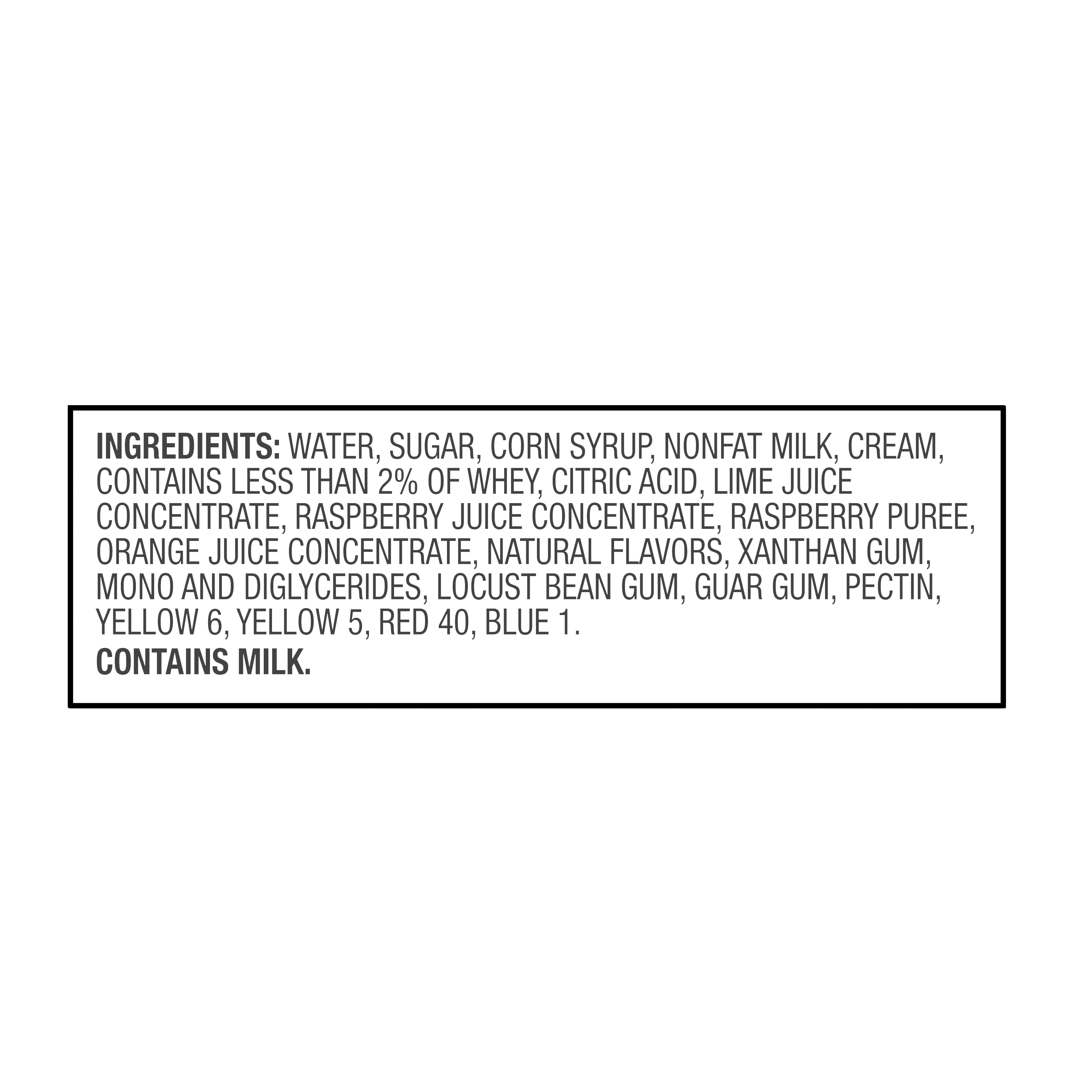 Great Value Rainbow Sherbet, 144 fl oz