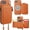 Brown for MagSafe, variant on RFID Blocking Wallet Case for iPhone 17e/16e, Adjustable Crossbody Zipper Purse Case Card Holder with Kickstand Detachable Wrist Strap, PU Leather Flip Folio Case 6.1 Inch 5G (Brown)
