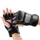 thumbnail image 4 of Guantes de boxeo de medio dedo, saco de boxeo con palmas abiertas, guantes de combate, kickboxing y sparring para hombres y mujeres, entrenamiento de boxeo, color negro, 4 of 12
