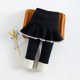 thumbnail image 5 of Vestido Para Niñas, Ropa Para Niñas, Pantalones De Otoño Invierno, Pantalones Elásticos, Mallas Casuales Cálidas Cepilladas Estampadas, Culottes Falsos De Dos Piezas, Negro Odeerbi  LM103-10962, 5 of 6