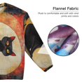 thumbnail image 4 of BZSMCE Women Slim Pajamas Loose Style Female Fashion Ethereal Midnight Guardian Pattern Sleepwear, 4 of 6