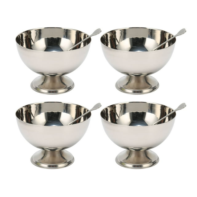 Cuenco De Postre, Cuencos Con Patas De Helado Duraderos, Fáciles De Limpiar, Para Ensalada, Helado, Fruta, Merienda, Fiesta