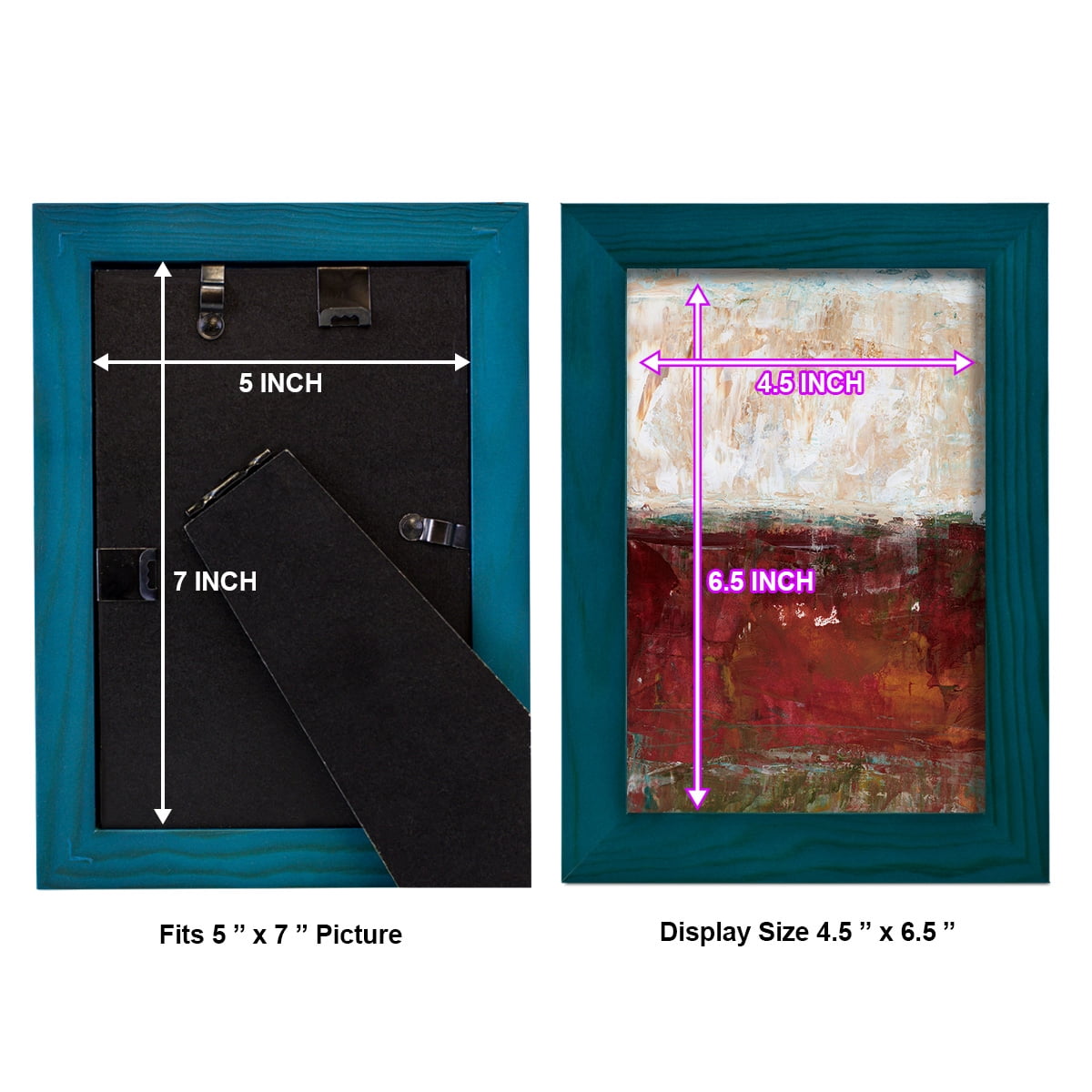 August Horizon II -Framed Print w/glass-Ocean Blue