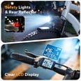 thumbnail image 6 of Qlife Racer Fat Tire 2.0 Electric Bike For Adults,Max 28MPH Mountain Ebike with 750W Brushless Motor, 20x4.0" Tire Step Over E-MTB,48V 15.6Ah Removable Battery,Light Blue with Fender&Rear Rack, 6 of 7