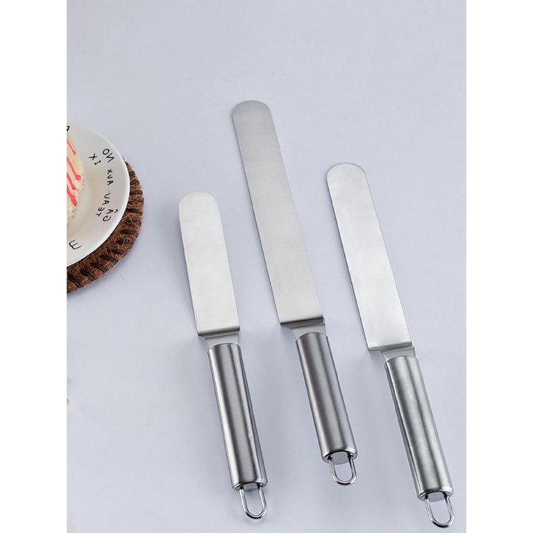 1pc Multi-functional Stainless Steel Cake Spatula With Non-slip