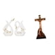 thumbnail image 1 of Estatua de cisne de cerámica, escultura de mesa de cisne, estatua de María, figura de Jesús, artículo religioso católico coleccio, 1 of 8