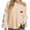 Beige#1, variant on Fartey Women’s Heart Embroidered Sweater Fashion Floral Crochet Long Sleeve Sweaters Loose Fit Crew Neck Drop Shoulder Knitted Pullover Tops Beige M