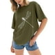 thumbnail image 2 of Gibobby Camisetas Mujer Manga Corta Camisetas de tamaño para mujer, camisetas holgadas de manga corta con cuello redondo, blusa informal de verano, cam(AG,XL), 2 of 4