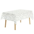 thumbnail image 1 of Mantel rectangular floral REGALWOVEN de algodón y lino, color blanco lila 55"x55", 1 of 5