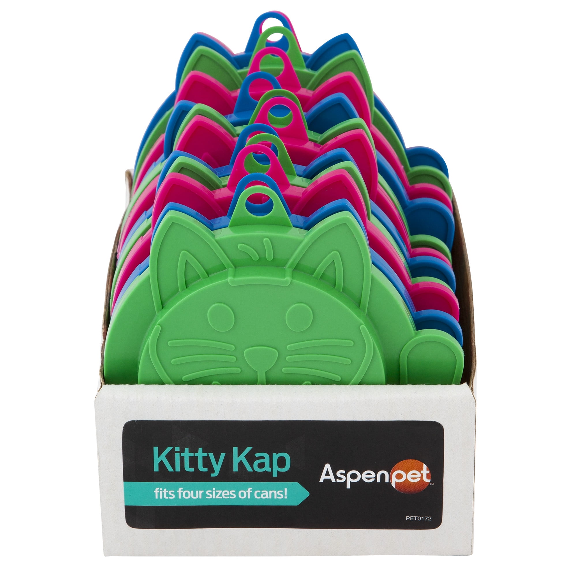 Aspen Pet Kitty Kap Cat Food Can Cover, Green