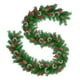 thumbnail image 2 of Xihbxyly Adornos de Tela para Árbol de Navidad, Guirnalda Colgante de Pvc, Decoración de Pared para Puerta, Decoración Festiva, Decoración Navideña para El Hogar, Idea de Regalo Familiar, Incluye 1 C, 2 of 4