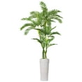 thumbnail image 1 of 93 in. Tall Palm Tree with Fiber Stone Planter, 1 of 2