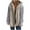 Gray, variant on Oksale Plus Size Womens Corduroy Jackets Cotton Fringed Hem Hoodies Jacket with Pockets Cozy Long Sleeve Coats Comfort Fall Winter Outerwear for Outdoor Blue M