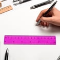 thumbnail image 7 of WEIWEIGG Color Transparent Ruler Plastic Rulers - Ruler 12 Inch, Ruler for Office, Ruler with Centimeters, Millimeter And Inches, Assorted Colors, Clear Rulers,Blue, 7 of 7