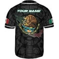 thumbnail image 3 of Mostprints Custom Mexico Baseball Jerseys Mexican Eagle & Flag Shirt for Teams, Mexico Shirts for Men & Women Size S-5XL (5XL), 3 of 5