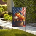 thumbnail image 3 of Autumn Harvest Pumpkin Garden Flag 12x18 Inch Double Sided Fall Thanksgiving Decorations For Outdoor Yard Patio Farmhouse Decor American Flag Design, 3 of 8