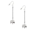 thumbnail image 2 of Delight Jewelry Silvertone Piano - Silver-tone Long Sparkle Dangle French Earrings, 2 of 4