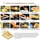 thumbnail image 5 of Bearachild 10 Uds. Papel de aluminio de oro Real ligero 24k papel de arte de decoración fino libro de hojas doradas comestibles foto de coche pinturas, 5 of 6
